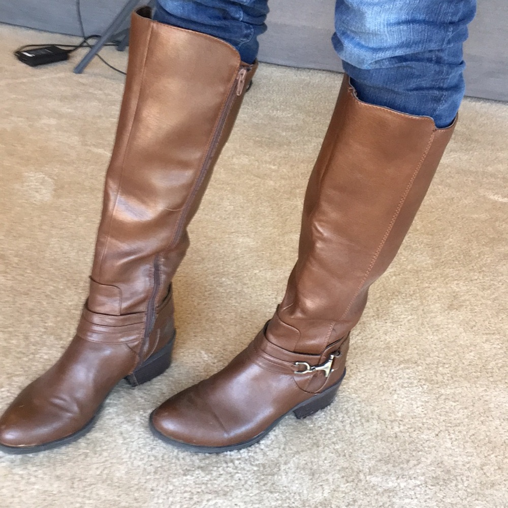 Brown Merona riding boots, size 9